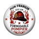 Cabochon Résine - mon frangin est un formidable pompier