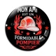 Cabochon Verre - mon ami est un formidable pompier