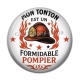 Cabochon Résine - mon tonton est un formidable pompier