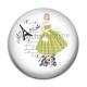 Cabochon Résine - femme de paris