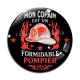 Cabochon Verre - mon copain est un formidable pompier