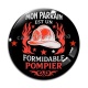 Cabochon Verre - mon parrain est un formidable pompier