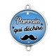 Connecteur Cabochon Argent - oarrain qui déchire
