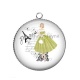 Pendentif Cabochon Argent - femme de paris
