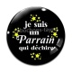 Cabochon Verre - parrain qui déchire