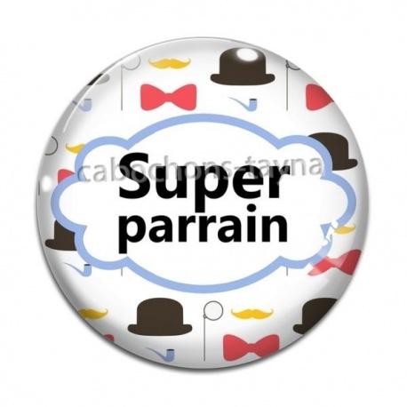 Cabochon Verre - super parrain