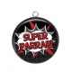 Pendentif Cabochon Argent - super parrain