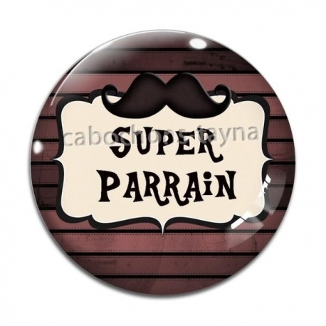 Cabochon Verre - super parrain
