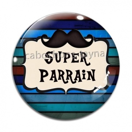 Cabochon Verre - super parrain
