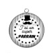 Pendentif Cabochon Argent - j'ai un super parrain
