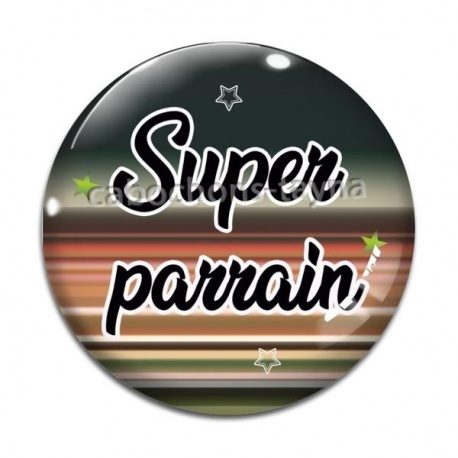 Cabochon Verre - super parrain