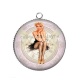 Pendentif Cabochon Argent - pin up