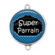 Connecteur Cabochon Argent - super parrain