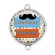 Connecteur Cabochon Argent - meilleur parrain