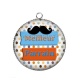 Pendentif Cabochon Argent - meilleur parrain