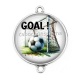 Connecteur Cabochon Argent - goal