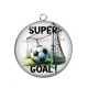 Pendentif Cabochon Argent - super gool