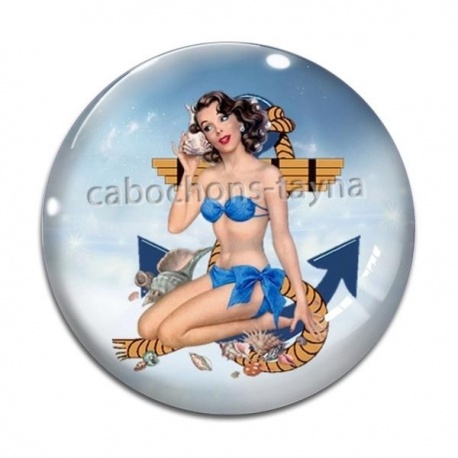 Cabochon Verre - pin up
