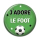 Cabochon Résine - j'adore le foot