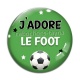 Cabochon Verre - j'adore le foot