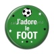 Cabochon Résine - j'adore le foot