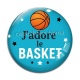 Cabochon Verre - j'adore le basket