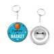 Porte clés décapsuleur - j'adore le basket