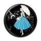 Cabochon Résine - femme de paris