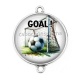 Connecteur Cabochon Argent - goal