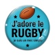 Cabochon Verre - j'adore le rugby je suis un mec simple