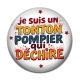 Cabochon Résine - je suis un tonton pompier qui déchire
