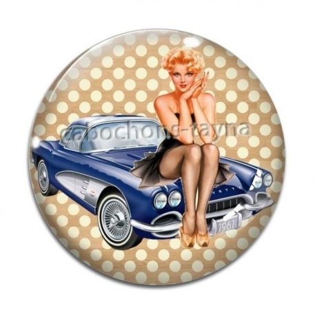 Cabochon Verre - pin up