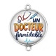Connecteur Cabochon Argent - un docteur formidable