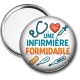Miroir de poche - une infirmière formidable