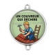 Connecteur Cabochon Argent - un couvreur qui déchire