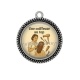 Pendentif Cabochon Argent - une coiffeuse au top
