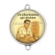 Connecteur Cabochon Argent - un pharmacien qui déchire
