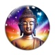 Cabochon Verre - bouddha méditation