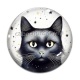 Cabochon Verre - chat