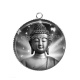 Pendentif Cabochon Argent - bouddha méditation