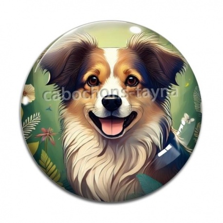 Cabochon Verre - chien
