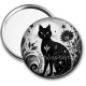Miroir de poche - chat noir