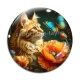 Cabochon Verre - chat