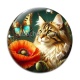 Cabochon Verre - chat