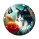 Cabochon Verre - chat