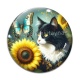 Cabochon Verre - chat