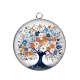 Pendentif Cabochon Argent - arbre de vie