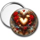 Miroir de poche - coeur