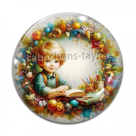 Cabochon Verre - petit garçon