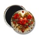 Magnet's - coeur coquelicot